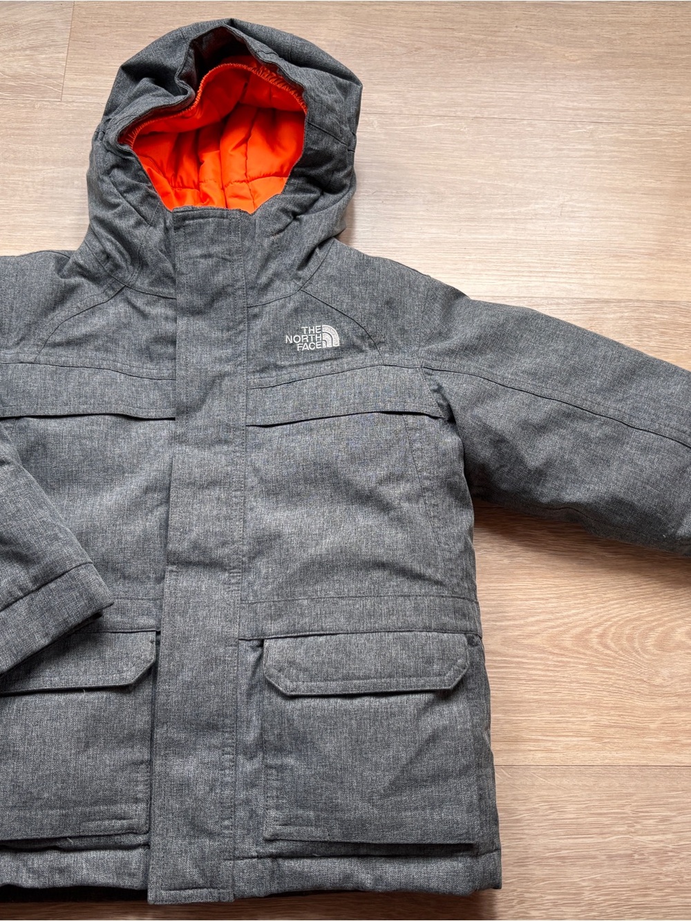 The North Face Kids' Gray winter jacket